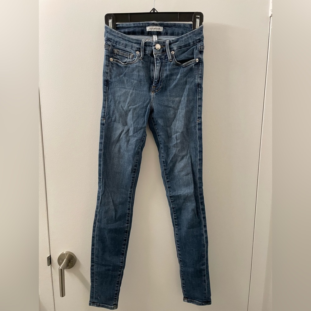 Good American Good Legs Blue Skinny Jeans - 00/24